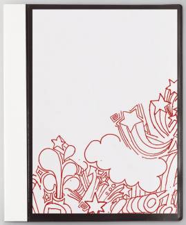 Demonstrationsmappe A4 sort OD m/30 lommer og forside