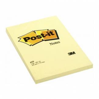 Post-it blok 659 ulin gul 102x152mm 100bl 3M 6blk/pak