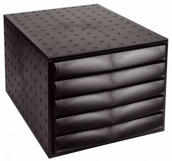 Skuffekabinet Office Depot 5 skuffer sort
