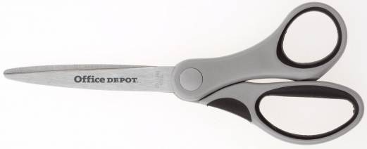 Saks Office DEPOT gr&aring; h&aring;ndtag 15cm softgrip 5620104