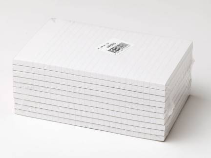 Standardblok u.huller lin. toplimet 60g hvid A5