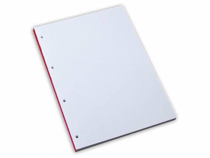 Standardblok 4 huller ulin. 60g hvid A4