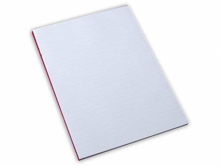 Standardblok u/huller lin. 60g hvid A4