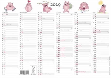 Kontorkalender A4 humor grise 30x21cm 19 0595 00