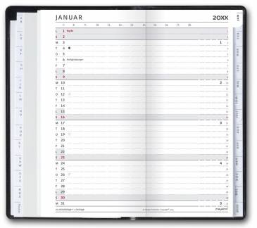 IndexPlanner REFILL + tlf.reg. 9x17cm 19 0951 00