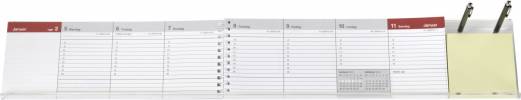 Uge bordkalender ekskl. stativ 25x9,5cm 19 1340 00