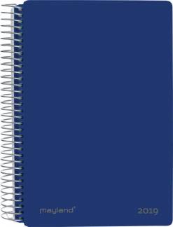 Spiralkalender h&aring;rd PP bl&aring; 12x17cm 1dage/side 19 2100 20
