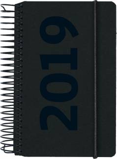 Minispiralkalender fiberpap matsort &Aring;rstal 8x12,6cm 1dag/side 19 2300 00