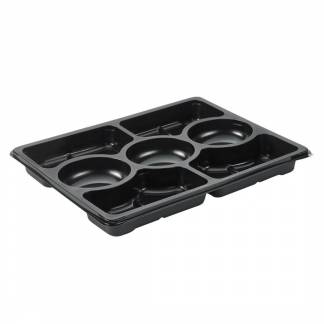 Plastplatte Selection Zen 7 rum sort 320x250x33mm 120stk/pak