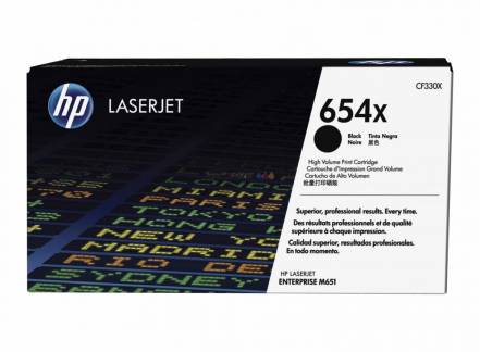 Color laserjet 654X black toner