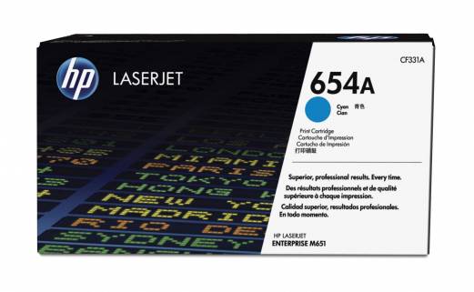 Color laserjet 653A cyan toner cartridge