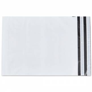 Forsendelsespose Master'In 390x430/40mm hvid/sort 100stk/pak