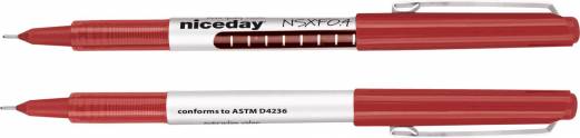 Rollerpen Niceday NP r&oslash;d 0,4mm stregbredde 0,3mm