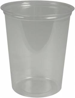 Bæger PLA klar 32oz 940ml 13,9cm Ø11,7cm 50stk/pak