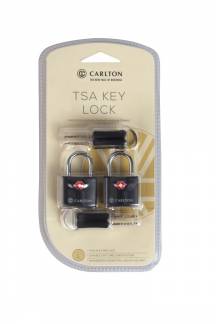 Hængelås Carlton TSA lås m/nøgle sort