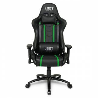 Kontorstol Elite V3 L33T PU grøn/sort Gaming High Level