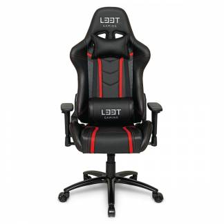 Kontorstol Elite V3 L33T PU rød/sort Gaming High Level