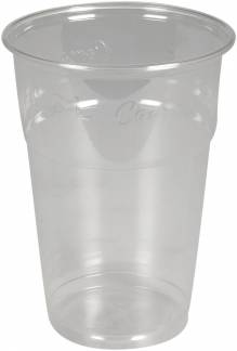 Drikkeglas PLA klar 30cl, 40cl Ø8,5cm komposterbar 50stk/ps