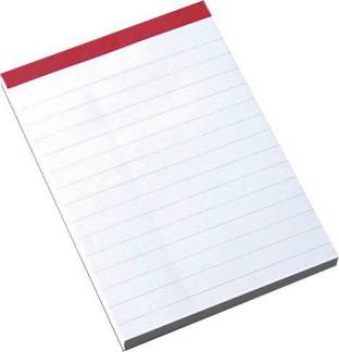 Telefonblok A6 linieret 60g stub m/perf. u/huller 100bl/stk