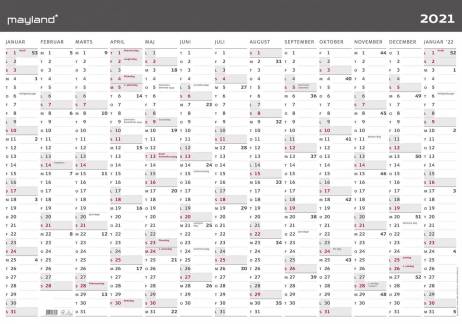 K&aelig;mpekalender 1x13mdr Moderne 100x70cm 21 0643 00