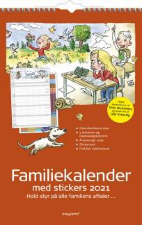 V&aelig;gkalender Familiens &aring;rs 5 kolonner 27x42cm 21 0662 40