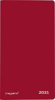 Indexplanner m/tlf.reg. r&oslash;d r&oslash;d 9x17cm lakvinyl 21 0900 10