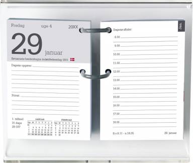 Blokkalender refill m/huller 8x12cm 21 1400 00