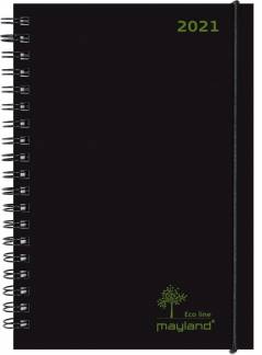 Ugekalender A5 ECO line sort 15x21cm h&oslash;jformat 21 2675 00