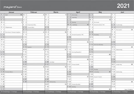 Kontorkalender Basic A4 30x21cm 21 2680 00