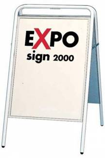 Gadeskilt Expo sign 3313 hvid 50x70cm