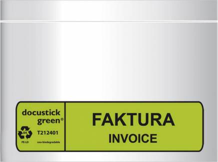 Polylomme Faktura/Invoice C5 225x165mm 1000stk/kar 1000/fp