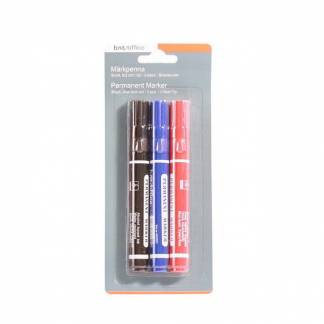 Marker WERA ass. permanent kantet spids 1-4mm 3stk/s&aelig;t