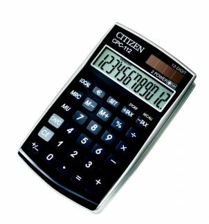 Lommeregner Citizen sort CPC 112