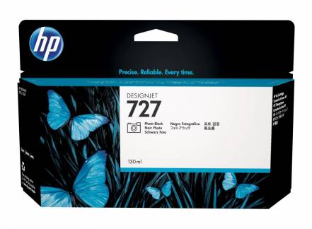 HP 727 Photo black ink cartridge, 130 ml.