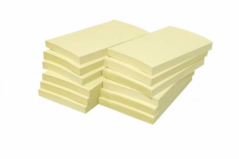 Notes Nature gul 125x75mm 12blk/pak