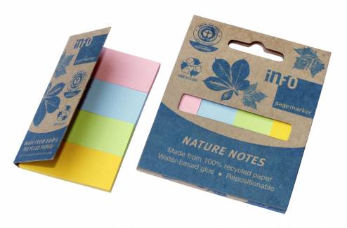Indexfaner Nature pastel 20x50mm 4x40bl/pak