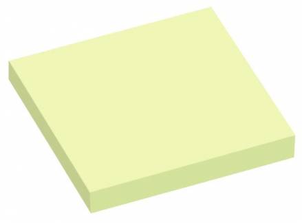 Notes Info X-tra gul 75x75mm 12blk/pak