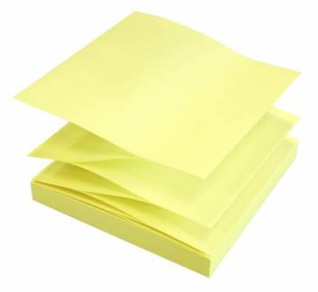 Z-Notes Info brilliant gul 75x75mm 12blk/pak