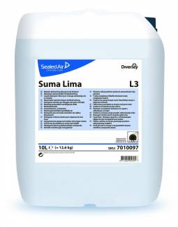 Maskinopvask Flydende Suma Lima L3 med Klor til Middelh&aring;rdt/H&aring;rdt vand 10 ltr