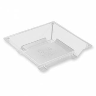 Plastbakke Gourmet Express D-PET 345ml klar 600stk/kar 141x141x35mm