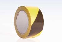 Advarselstape gul/sort PVC 50mmx66mx33my