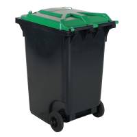 Affaldsbeholder 360l grønt låg