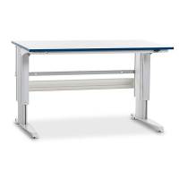 Arbejdsbord 400 1500x800 mm med grå vinyl Arbejdsbordplade