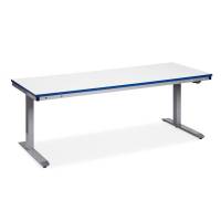Arbejdsbord ErgoMini 1200x620 mm med grå vinyl bordplade
