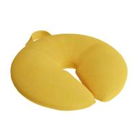Siddepude Donut, Ø400 mm, gult tekstil
