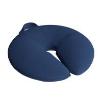 Siddepude Donut, Ø400 mm, blåt tekstil