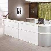 Reception Vega Overdel Hvid Bredde 800 mm