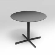 Bord Cruzo Ø1200 mm antracit med sort understel