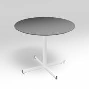 Bord Cruzo Ø1200 mm antracit med hvidt understel