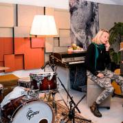 Nivå Ecosound sort tekstil-laminering